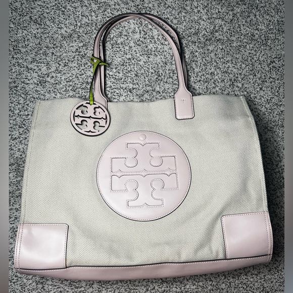 Tory Burch Large Canvas Ella Tote - Picture 1 of 8